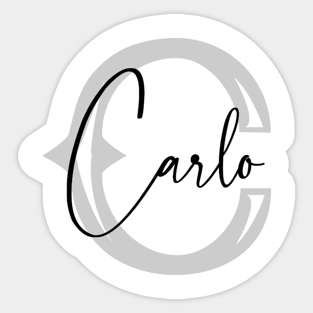 Carlo Second Name, Carlo Family Name, Carlo Middle Name Sticker by Huosani